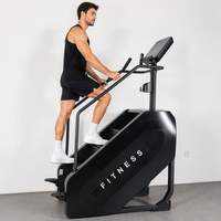 Máquina de Escaleras Eléctrica Profesional para Uso Comercial, Escaladora de Alta Resistencia con Marco de Acero, Equipo de Fitness para Gimnasio