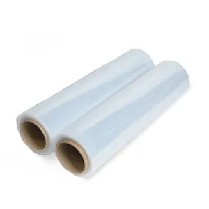 Pangda prezzo di fabbrica plastico in polietilene elasticizzato trasparente Mini involucro pellicola di plastica rotoli con manici