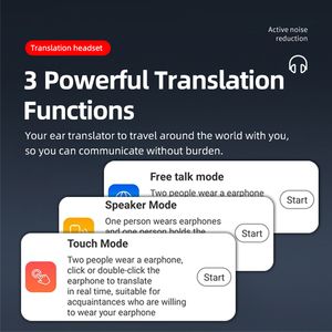 Vertaling Hoofdtelefoon 144 Talen Instant Slimme Stem Vertaler Draadloze Vertaler Oortelefoons - Product Image 2