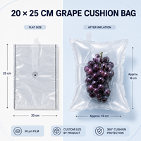 Emballage en plastique amortissant, sac anti-perforation, sac dans sac, film PE durable, gonflable pour expédition longue distance