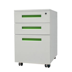 Multifunctional Modern Lockable Cold-Rolled Steel Mobile File Cabinet with Wheels for Office Home <b>Workshop</b> Kitchen <b>Storage</b> - Product Image 1