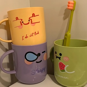 Cute bathroom, children's mouthwash cup, household brushing, thick and durable <b>toothbrush</b>, wash cup - Product Image 4