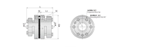 Accouplement de moteur à diaphragme flexible en acier Nobongr, simple/double diaphragme, OEM/ODM/OBM personnalisable, alésage 16-105 mm, 2000 tr/min