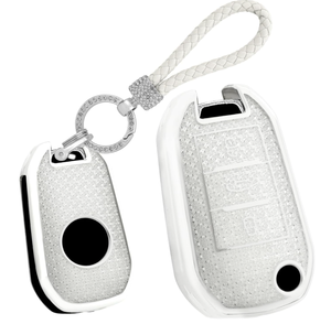Funda para Llave de Coche Citroën, para Llaves Plegables C5, C6, Aircross, C3, <span class=keywords><strong>C4</strong></span>, <span class=keywords><strong>Cactus</strong></span>, C4L, Elysee, Berlingo, con Diseño de Diamantes - Product Image 3