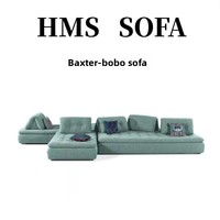 Nischen-Design Dopamin-Minzfarben Chesterfield L-förmiges Modulares Sofa-Set Abnehmbare Kombinations-Rückenlehne Schaumstoffgefülltes Wohnzimmer-Sofa