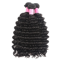 Lots de Cheveux Humains Bruts Ondulés Profonds, Extensions de Cheveux Humains 100% Vierge Non Traités Remy, Tissage Rapide