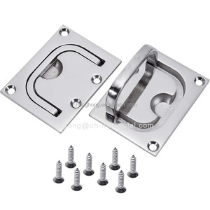 Maniglia a scomparsa per sollevamento, in acciaio inossidabile 316 di grado marino, per portelli di barche, maniglia a scomparsa per sollevamento, maniglia ad anello a filo per barche - Product Image 6