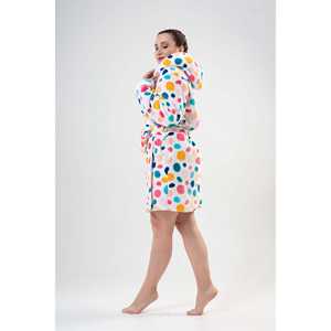 Women's Soft XXL <b>Hooded</b> Long Sleeve Sweatshirt Customizable Pattern Loose Fit Pocketed Short <b>Robe</b> - Product Image 2