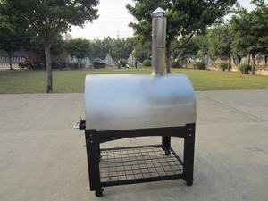 Four à pizza extérieur au <span class=keywords><strong>bois</strong></span> <span class=keywords><strong>40L</strong></span> en acier inoxydable avec minuterie mécanique, idéal pour la maison, le jardin et les fêtes - Product Image 5