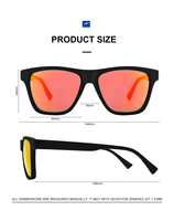 Tendance Usine Vente en gros Logo personnalisé Cyclisme Sport de plein air Lunettes de soleil polarisées carrées pour hommes