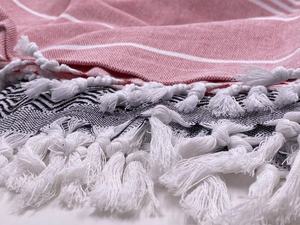 Adult Hooded Turkish Beach Towel Poncho Peshtemal Changing Robe Tassel
