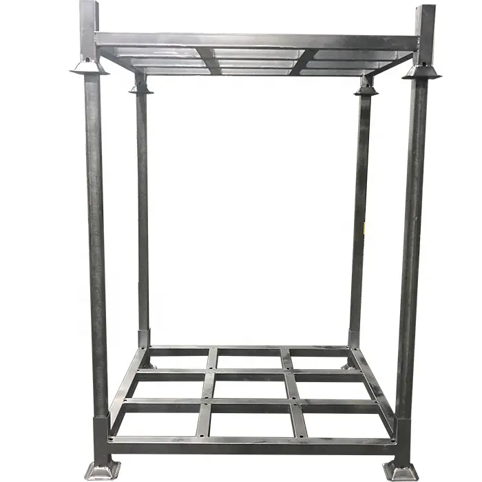 Heavy Duty Industrial galvanized Warehouse Vertical Stackable Metal Steel Storage Post Pallet Racks