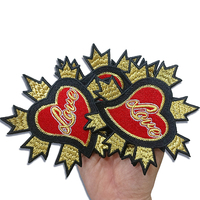 Patchs brodés personnalisés en chenille et sequins thermocollants, badges à coudre avec logo laser, appliques pour chapeaux, sacs et vêtements