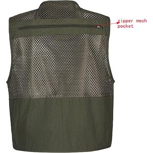 Chaleco de malla de secado rápido para hombre FOXA con múltiples bolsillos para pesca, senderismo, viajes y fotografía - Product Image 2