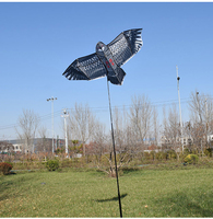 Cerf-volant effaroucheur d'oiseaux en forme de faucon/aigle simulé, répulsif pour oiseaux, dissuasif pour les volailles, protection des cultures, anti-pigeons