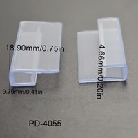 100% Pvc Pure Raw Material porte-étiquette en plastique bande clip suspendu affichage prix pour étagère