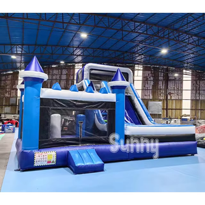 <span class=keywords><strong>Castillo</strong></span> Inflable Comercial <span class=keywords><strong>de</strong></span> PVC para Fiestas Infantiles, Personalizado con Diseño <span class=keywords><strong>de</strong></span> <span class=keywords><strong>Frozen</strong></span> <span class=keywords><strong>Elsa</strong></span>, con Tobogán - Product Image 2