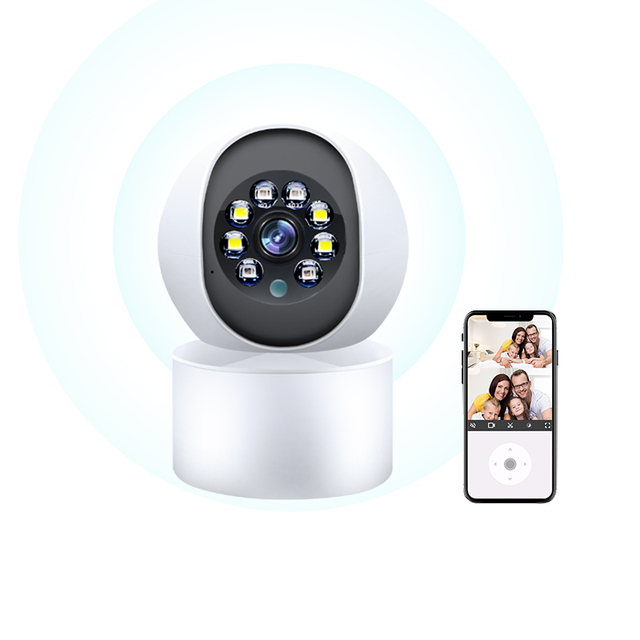 Factory Manufacturing Pan-Tilt Rotating Two-Way Audio Hd Video Indoor Smart Security Mini Camera