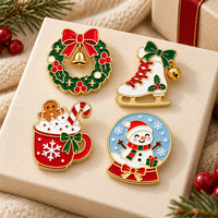 Broche émaillée personnalisée OEM Bonhomme de neige de Noël, avec votre propre logo, émail dur, vente en gros, cadeau promotionnel