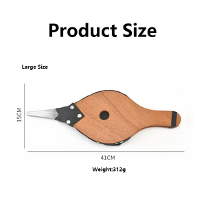 เครื่องมือจุดไฟบาร์บีคิว ที่เป่าลมแบบมีหัวฉีด สำหรับเตาบาร์บีคิว ปล่องไฟ และเตาผิง พร้อมด้ามจับไม้ สำหรับตั้งแคมป์กลางแจ้ง - Product Image 2