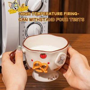 Vaso Infantil de Cerámica de 360 ml de <span class=keywords><strong>Tom</strong></span> y <span class=keywords><strong>Jerry</strong></span>, Taza Linda con Asa y Caja de Regalo para Regalos y Uso Doméstico - Product Image 6