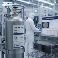 Silano de Grado Electrónico 6N 99.9999% CAS 7803-62-5 Gas SiH4 para Deposición de Silicio PECVD Fabricante