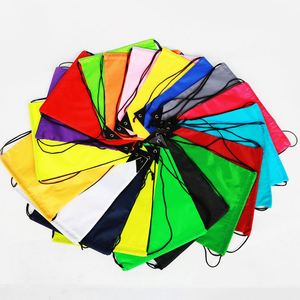 Promotional Professional 210d Polyester Travel Fitness Draw String Sack Pack Sports Backpack <b>Drawstring</b> <b>Bag</b> With Logo - Product Image 1