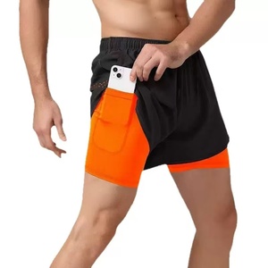 Pantalones cortos para correr 2 en 1 para <span class=keywords><strong>hombre</strong></span>, pantalones cortos atléticos para gimnasio con interior ajustado para <span class=keywords><strong>hombre</strong></span>, pantalones cortos de entrenamiento de secado rápido con bolsillos - Product Image 6