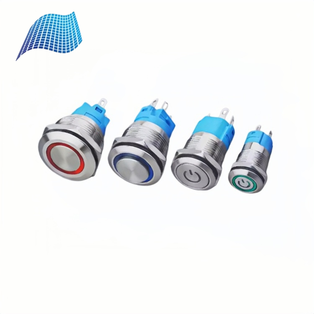 16mm Stainless Steel Push Button Switch 12V-24V 20A LED Illuminated Latching Momentary On/off Round Switch for Power Control