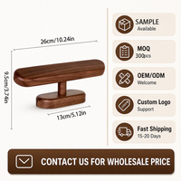 Support de Présentation Rétro Vintage en Bois de Hêtre Massif pour Colliers, Montres et Bijoux, Modèle XJ0075-S