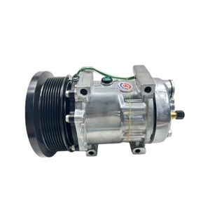 Compresor de Aire Acondicionado Xunpo 163-0872 1630872 24V SD7H15 para Excavadora E120K con 6 Meses de Garantía - Product Image 1