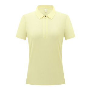 Camisa polo de manga corta de poliéster de color sólido de secado rápido para uso diario - Product Image 1