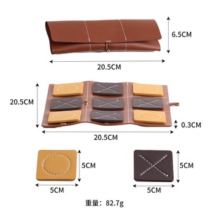 Du lịch tic-tac-toe Hội Đồng Quản trị trò chơi handmade không thấm nước PU da di động có thể gập lại tùy chỉnh xo cờ vua - Product Image 2