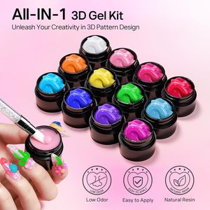 NUEVO Esmalte de Uñas en Gel 3D 4D 5D de 12 Colores, Estilo Japonés, para Esculpir Uñas - Product Image 6