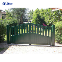 Clôture de terrasse personnalisée Bodun, dernières conceptions de portails principaux en aluminium, porte de portail en aluminium