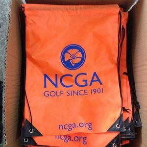 Custom Drawstring <b>Bags</b> Eco-Friendly Long Nylon Polyester Drawstring <b>Bag</b> Featuring School Camp Outside Logo Promotions Sportpacks - Product Image 2