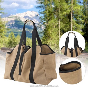 Sac fourre-tout universel en <span class=keywords><strong>bois</strong></span> de <span class=keywords><strong>chauffage</strong></span> grande capacité avec sangle de rembourrage sac de rangement en toile robuste intérieur extérieur transport en <span class=keywords><strong>bois</strong></span> - Product Image 6