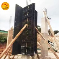 Coffrage en plastique réutilisable pour murs, dalles et colonnes, système de coffrage pour la construction avec certification CE