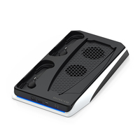 Honcam Support vertical avec ventilateurs de refroidissement pour Playstation 5 Disc & Digital Editions