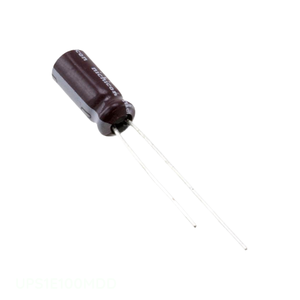 Distribuidor Autorizado: Condensador de Aluminio UPS1E100MDD de 10uF 20% 25V, Tipo Radial TH, 10 uF - Product Image 1