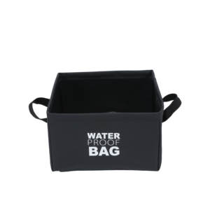 Seau <span class=keywords><strong>à</strong></span> eau de pique-nique en PVC isolé carré de 10 litres portable seau pliant noir avec une épaisseur de 3mm pour l'escalade et les visites - Product Image 1