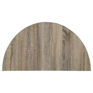 DB luxe gris chêne Console Table demi-lune Design étagère inférieure pour entrée Villa salon chambre hôtel bois marbre matériel - Product Image 5