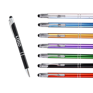 ปากกาลูกลื่นสำหรับธุรกิจแบบสัมผัสปากกาสไตลัสแบบสัมผัสทำจากโลหะมีหลายสีโลโก้ตามสั่ง - Product Image 1
