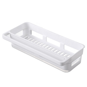 Kitchen dishcloth rack, sponge <b>drainer</b>, <b>sink</b> shelf, faucet rack, bathroom storage basket, no-drill storage rack - Product Image 5