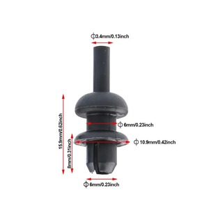 Clip de fixation intérieur pour étagère de coffre arrière <span class=keywords><strong>Peugeot</strong></span> <span class=keywords><strong>206</strong></span> 307 Citroën C3 C4 Picasso - Product Image 5