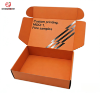 Boîte d'expédition en carton ondulé EBB Wholesale Premium Cosmetics, personnalisée en papier kraft, avec logo imprimé, carton de luxe, écologique, robuste