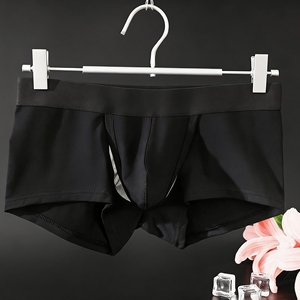 Caleçons boxers en coton pour hommes, taille mi-haute, avec poche de séparation, respirants, à double ouverture, pour jeunes - Product Image 6