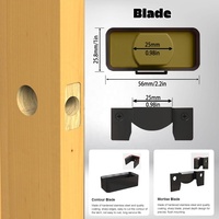 Kit de herramientas para instalar y quitar cerraduras de puerta ABS: herramienta de mortaja para cincelar y marcar, facilita la instalación y extracción de materiales.