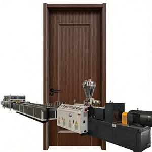 Machine à panneaux de porte creux en PVC WPC à longue durée de vie, extrudeuse de portes en PVC massif, projets clés en main avec une qualité stable - Product Image 1