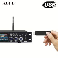Processeur d'effets audio numérique AOFO KS-8 USB/Bluetooth, son surround, machine de karaoké portable, compatible avec un son professionnel